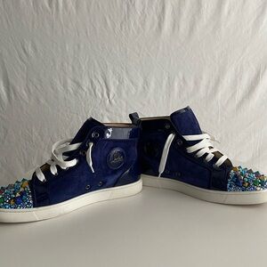 Christian Louboutin Mixkeolouis Flat Suede Multicolor Sneakers